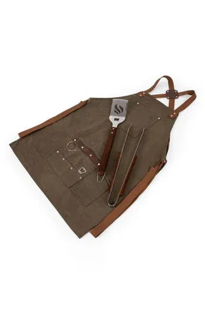 Picnic Time Barbecue Apron & Tools Set