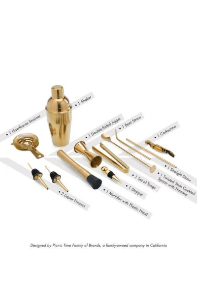 Picnic Time 13-piece Lazy Susan Carousel Bar Tool Set