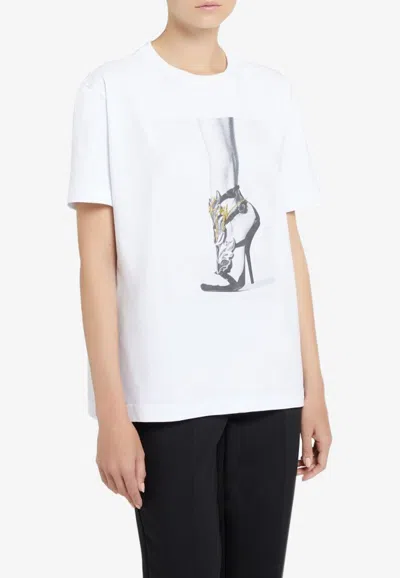 Giuseppe Zanotti Sydelle Cruel Print T-shirt In White