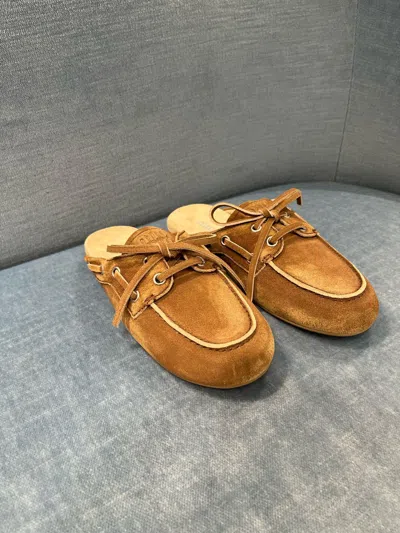 Miu Miu Faded Suede Mules