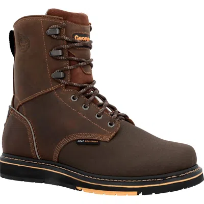 Georgia Boot Men's Amp Lt Power Wedge Roofer Work Boot In Brown