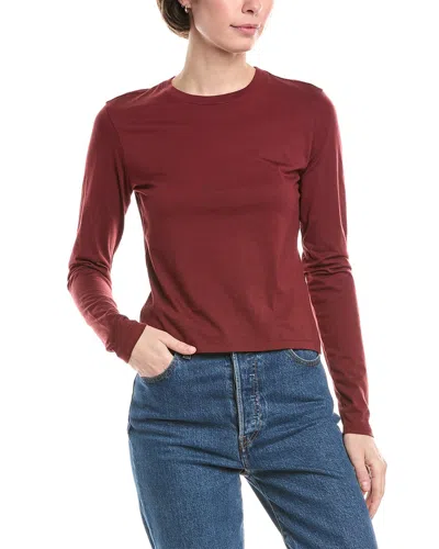 Frame Cotton Crewneck Top In Multi