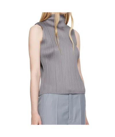 Issey Miyake Basics Pleated Sleeveless Top