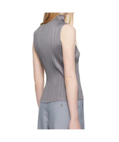 Issey Miyake Basics Pleated Sleeveless Top