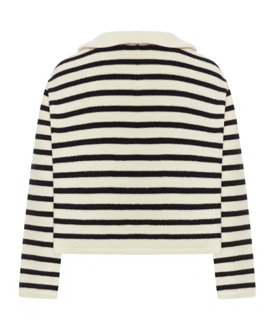 Celine Cardigan Jacket Striped Wool In Multi