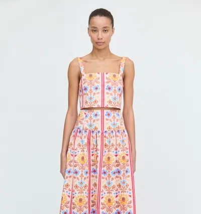 Hill House Home The Clara Crop Top In Pink