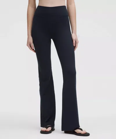 Lululemon Wunder Under Smoothcover Ultra-flared High-rise Yoga Pants In Black