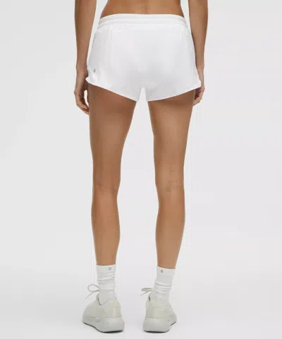 Lululemon Hotty Hot 2.5 Low Rise Short In White