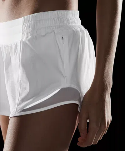 Lululemon Hotty Hot 2.5 Low Rise Short In White
