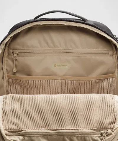 Lululemon - Triple-zip Backpack 28l  - Black,neutral/black/traverse Grey