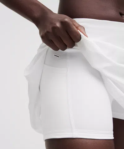 Lululemon Lightweight High-rise Tennis Skirt In White
