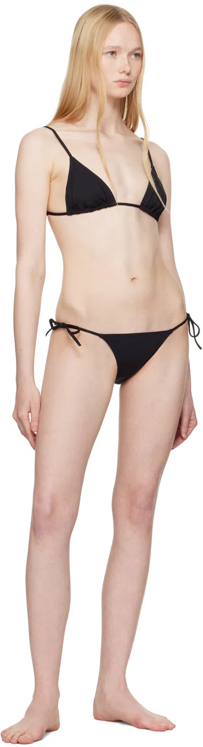 Eres Les Essentiels Mouna Triangle Bikini Top In Black