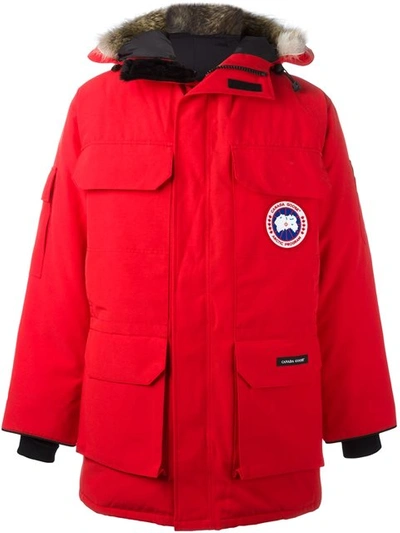 Canada Goose Expedition Red Fur-trimmed Parka