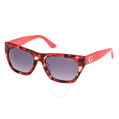 Guess Smoke Gradient Geometric Ladies Sunglasses Gu00203-h 54b 56