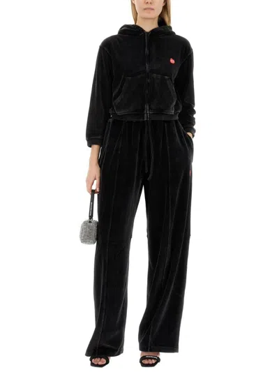 ALEXANDER WANG T T BY ALEXANDER WANG VELOUR SWEATSHIRT 