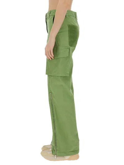 Stella Mccartney Cargo Utility Pants Multiple Pockets In Green