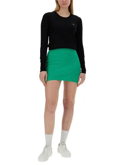 Vivienne Westwood Women Cotton And Cashmere Blend Jumper In Black