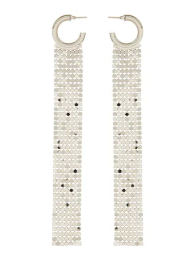 Rabanne Mesh Earrings In Neutral