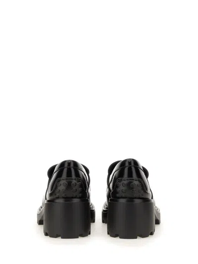 Tod's Shiny Leather Logo Buckle Chunky Loafers