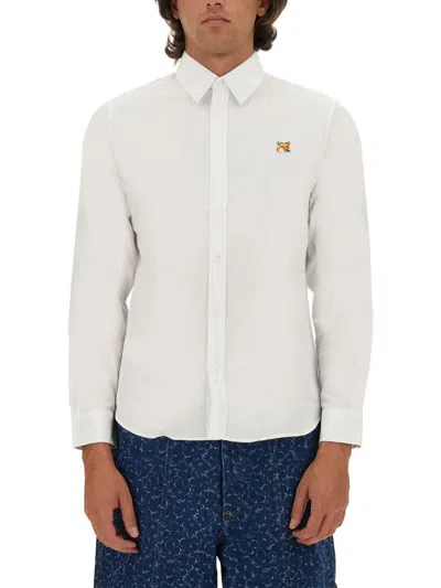 Shop Maison Kitsuné Fox Patch Shirt