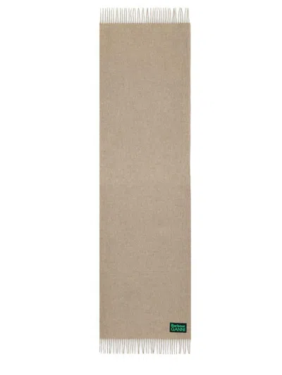 Barbour Wool Scarf X Ganni Fringed Edges