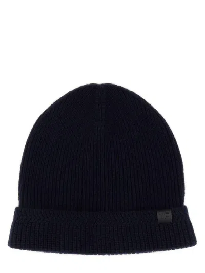 Tom Ford Tf Patch Ribbed Beanie