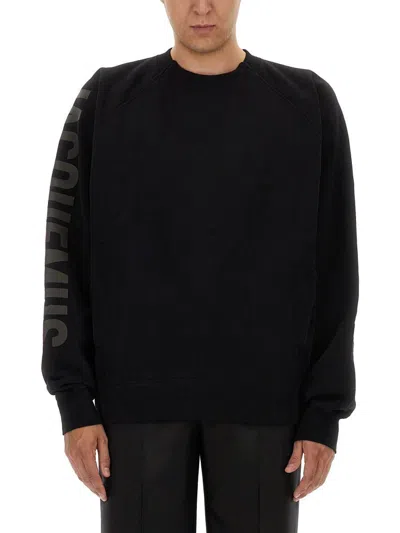 Jacquemus Top Le Sweatshirt Typo With Print
