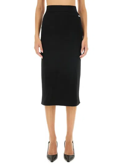 Dolce & Gabbana Gabardine Virgin-wool Midi Skirt