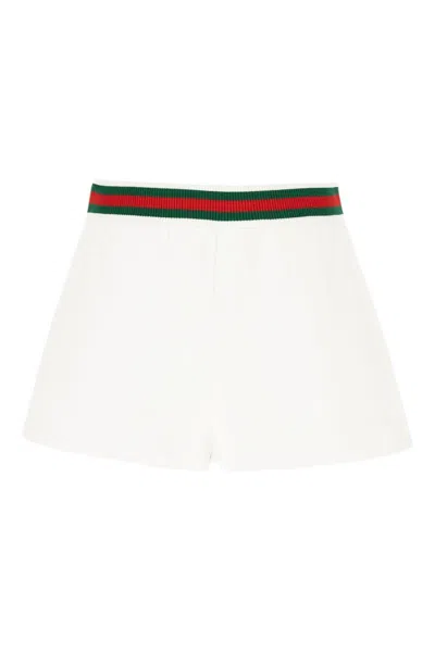 Gucci Cotton Jersey Shorts With Web