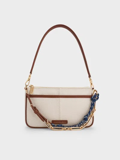 Charles & Keith - Addison Canvas Knotted-rope Shoulder Bag