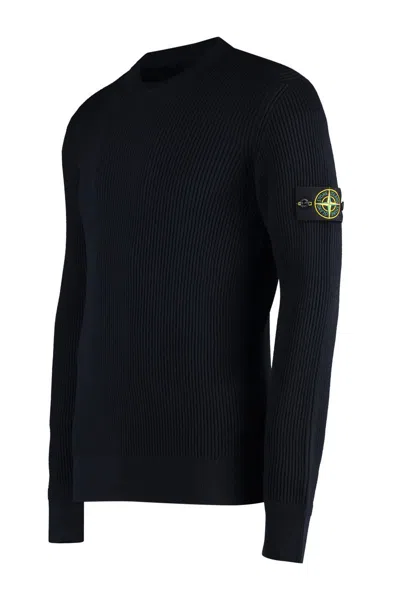 Stone Island Wool Crew Neck Pullover