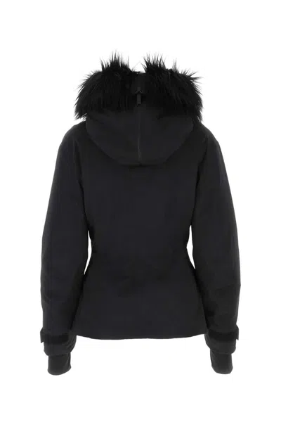 Prada Women's Re-nylon Ski Jacket In Black