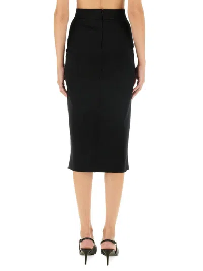 Dolce & Gabbana Gabardine Virgin-wool Midi Skirt