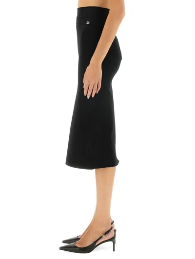 Dolce & Gabbana Gabardine Virgin-wool Midi Skirt