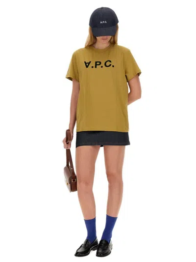 Apc Short Denim Skirt With Pockets And Loops