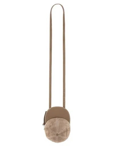 Jw Anderson Shoulder Bag Cap In Brown