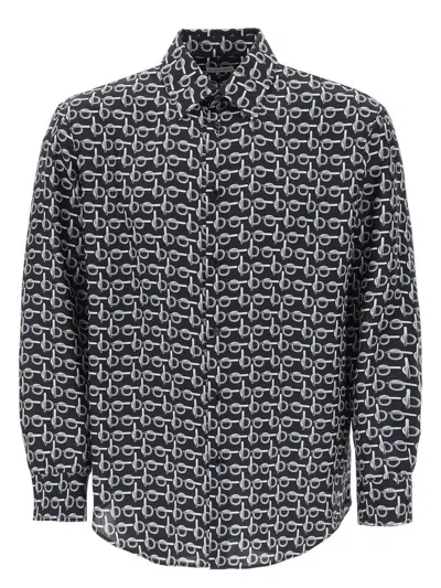 Burberry Women's Silk Oversize Shirt In Black