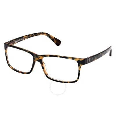 Timberland Demo Rectangular Men's Eyeglasses Tb50035 052 61