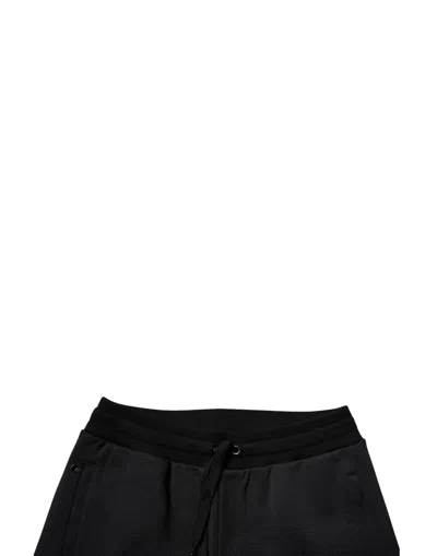 Dolce & Gabbana Black Cotton Stretch Jogger Sweatmen's Men's Pants In Black
