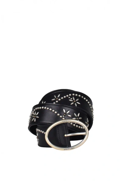 Saint Laurent Studded Belt In Black