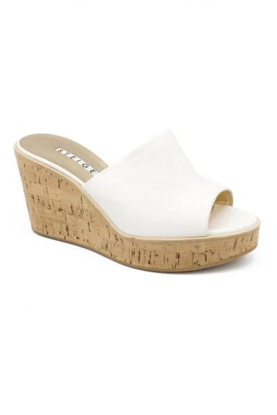 Walter Steiger Platform Mules In White