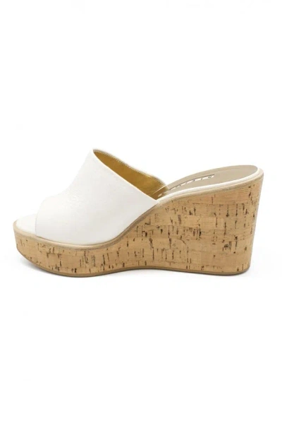 Walter Steiger Platform Mules In White