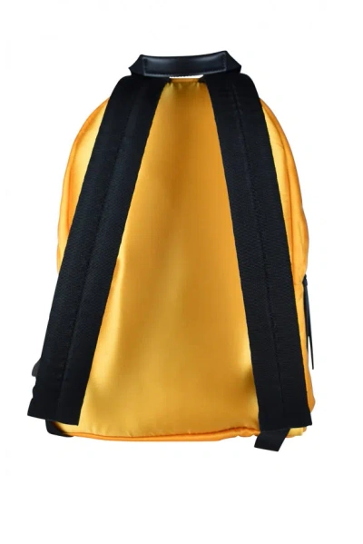 Palm Angels Curved-logo Backpack In Yellow