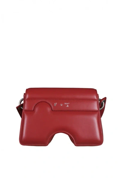 Off-white Off White Burrow 22 Shoulder Bag In Burgundy