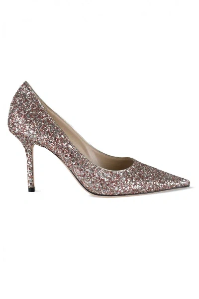 Jimmy Choo Womens Rose Mix Love 85 Glittered Courts 4