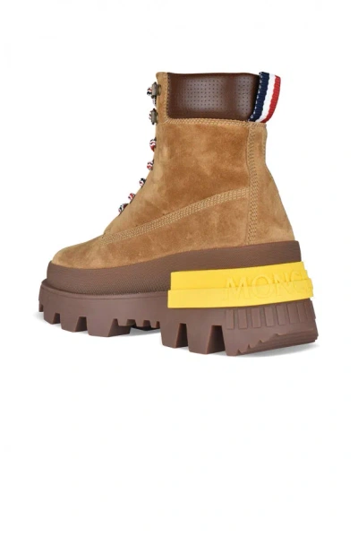 Moncler Mon Corp Boots In Brown