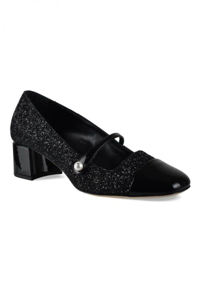 Jimmy Choo 'elisa 45' Black Pumps With Pearl Detail
