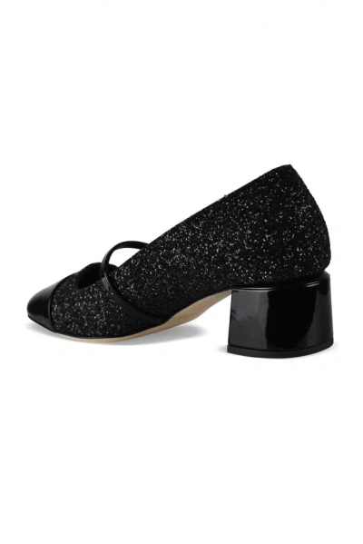 Jimmy Choo 'elisa 45' Black Pumps With Pearl Detail