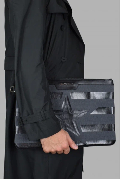 Jimmy Choo Men Derek Clutch Bag In Black
