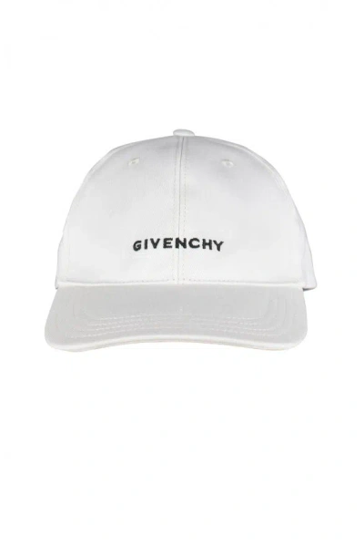 Givenchy Logo-embroidered Cotton-blend Twill Baseball Cap In White